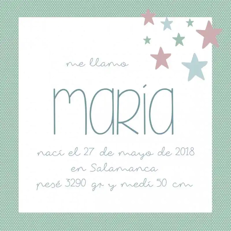 LÁMINA DE NACIMIENTO DELICADA