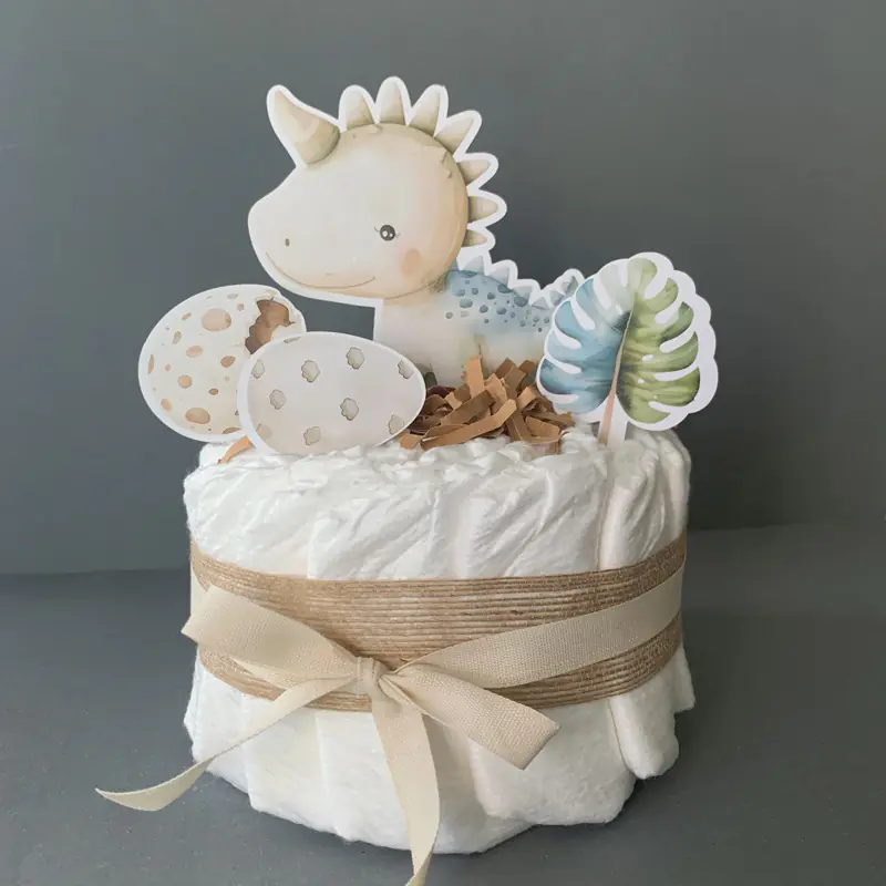 Tarta de Pañales Pequeña - Animalitos