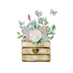 DIBUJO 2 CAJÓN CON FLORES